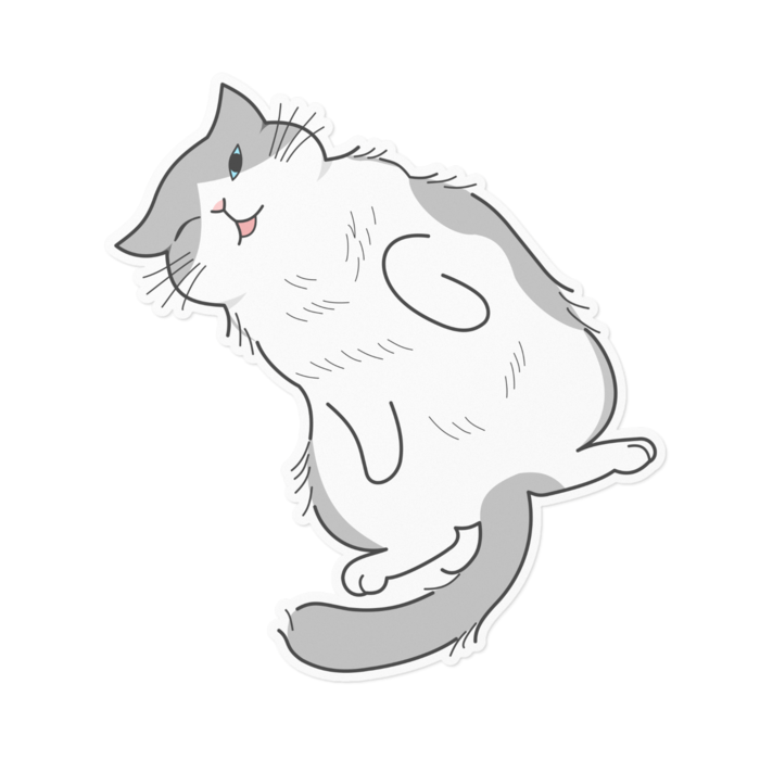 ステッカー - 160 x 160 (mm)白