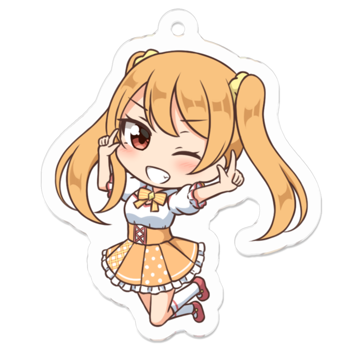 南波シュリ　アクリルキーホルダー（コーティング） - 50 x 50 (mm)