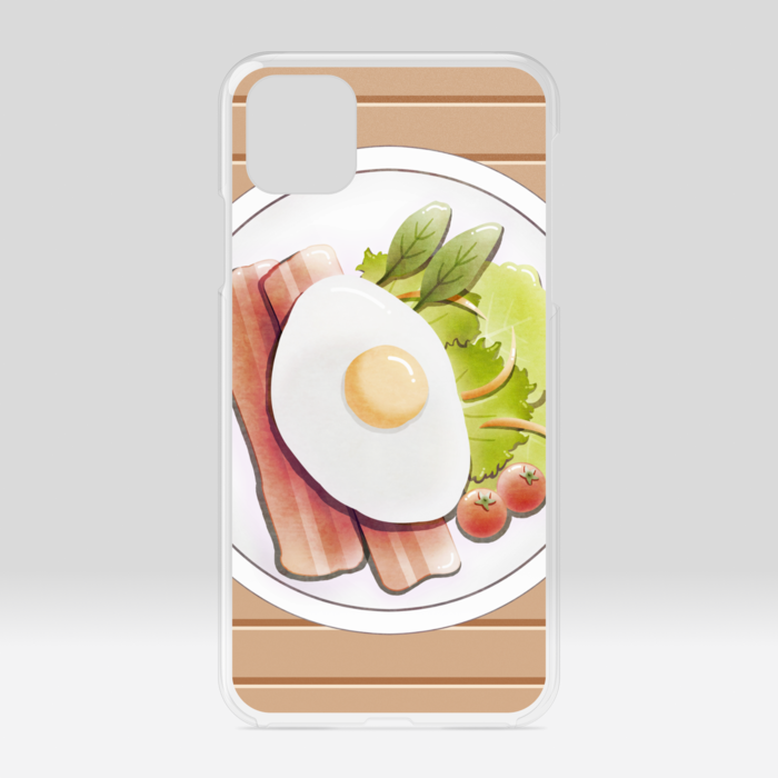 クリアiPhoneケース ベージュ iPhone 11ProMax