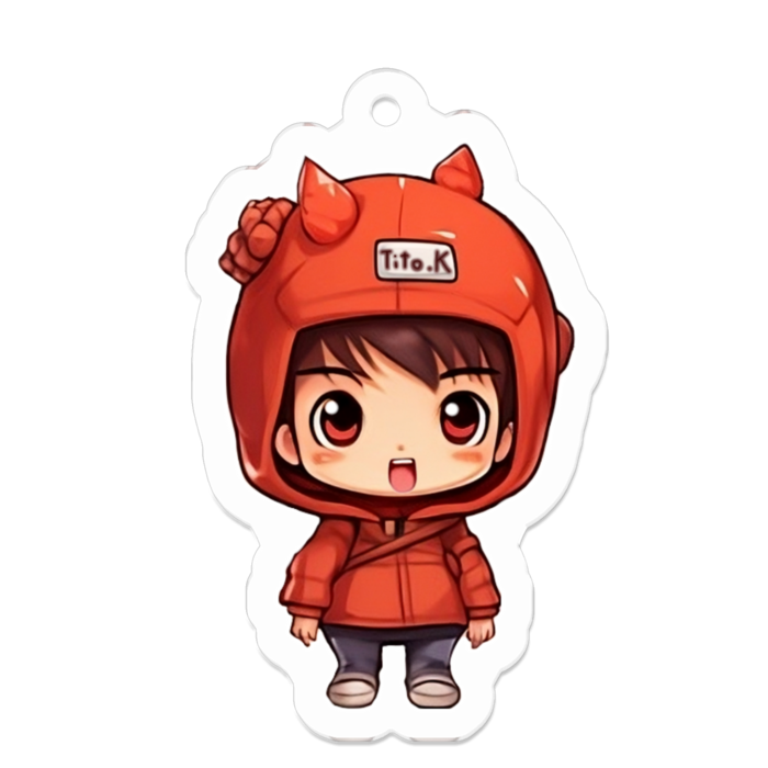 アクリルキーホルダー - 50 x 50 (mm)