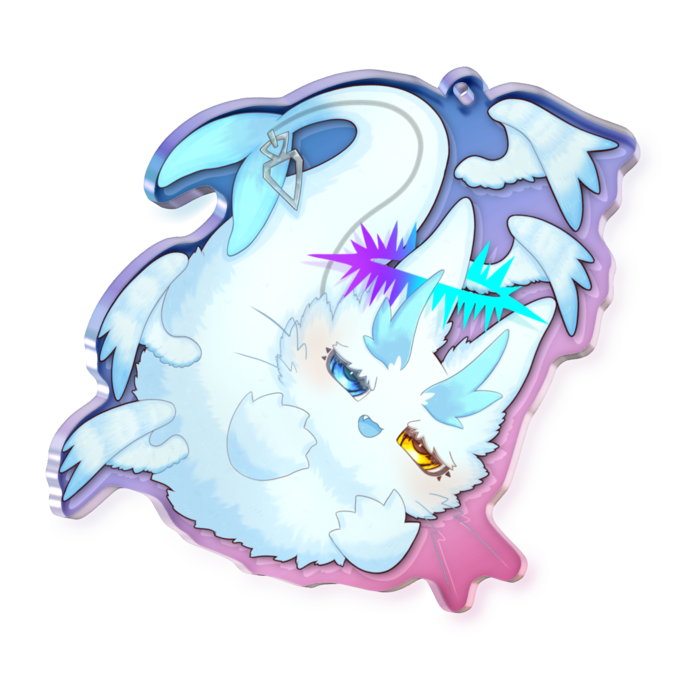 オーロラアクリルキーホルダー - 70 × 70mm