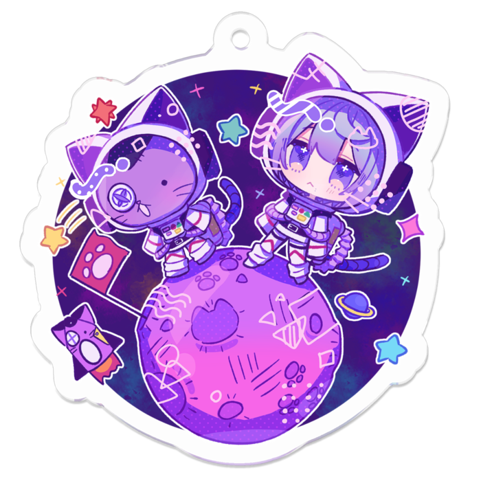 アクリルキーホルダー - 50 x 50 (mm)