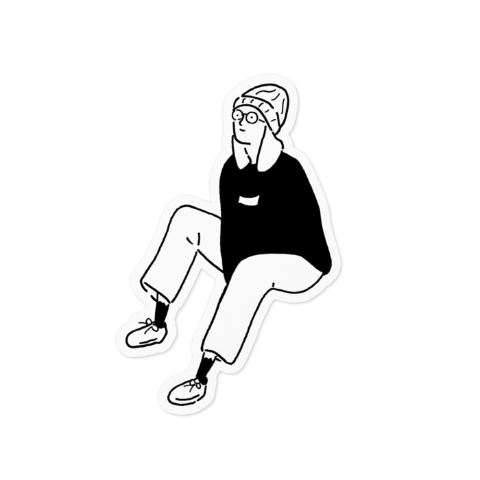 ステッカー - 100 x 100 (mm)