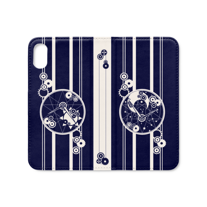 手帳型iPhoneケース(ベルトなし) - iPhone XS / X - ストラップ穴 なし