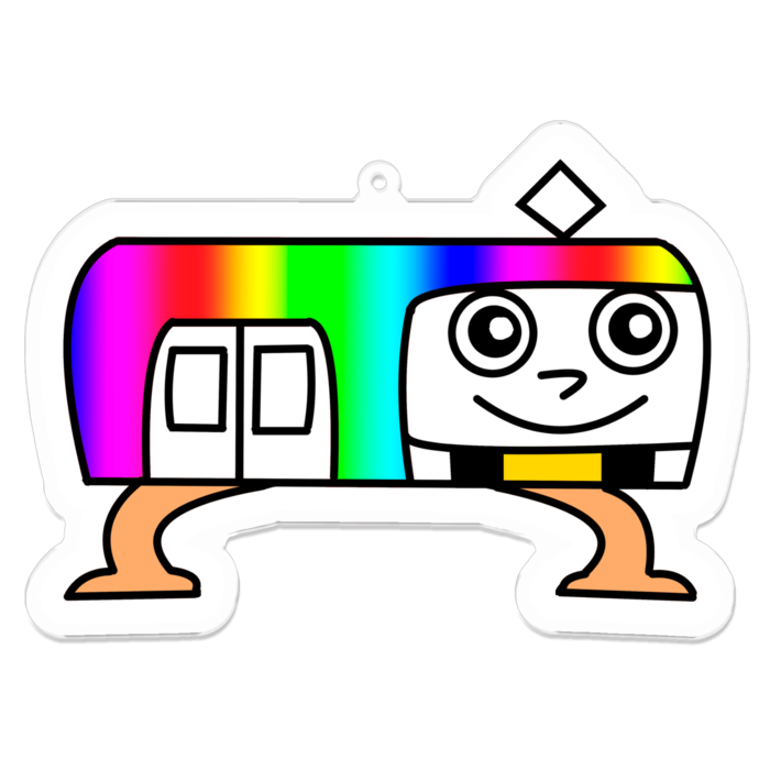 快速特急くんでかレインボーアクキー