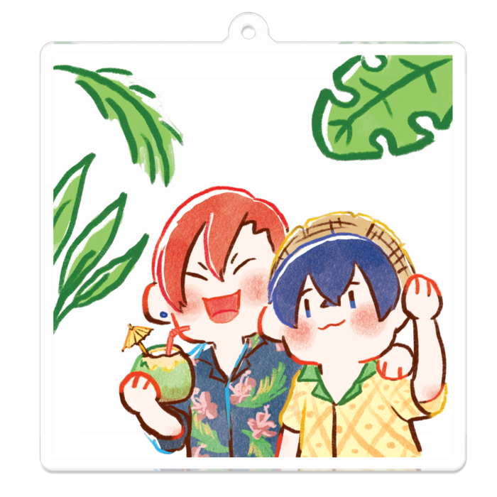 アクリルキーホルダー - 70 x 70 (mm)