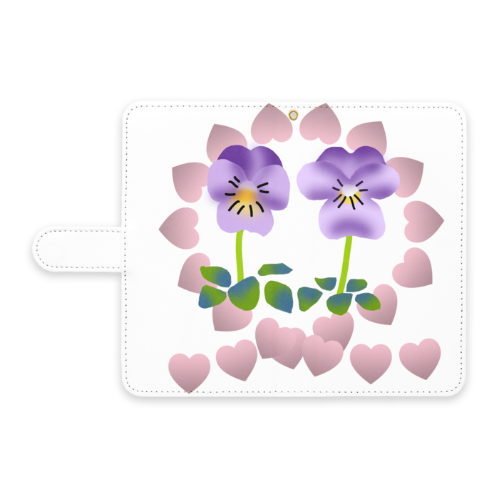 手帳型Androidケース - L - ストラップ穴 あり