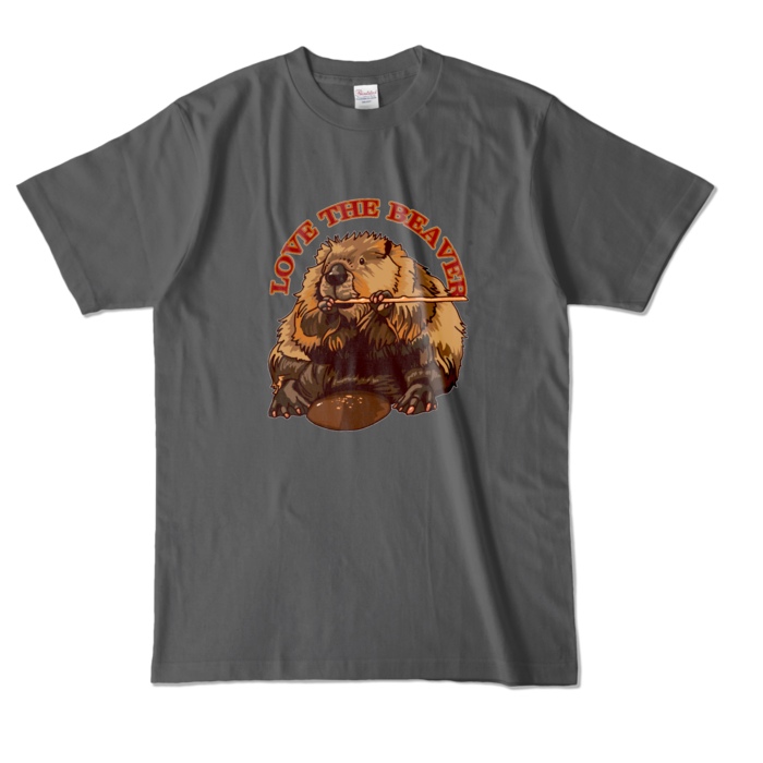 カラーTシャツ - L - チャコール (濃色)