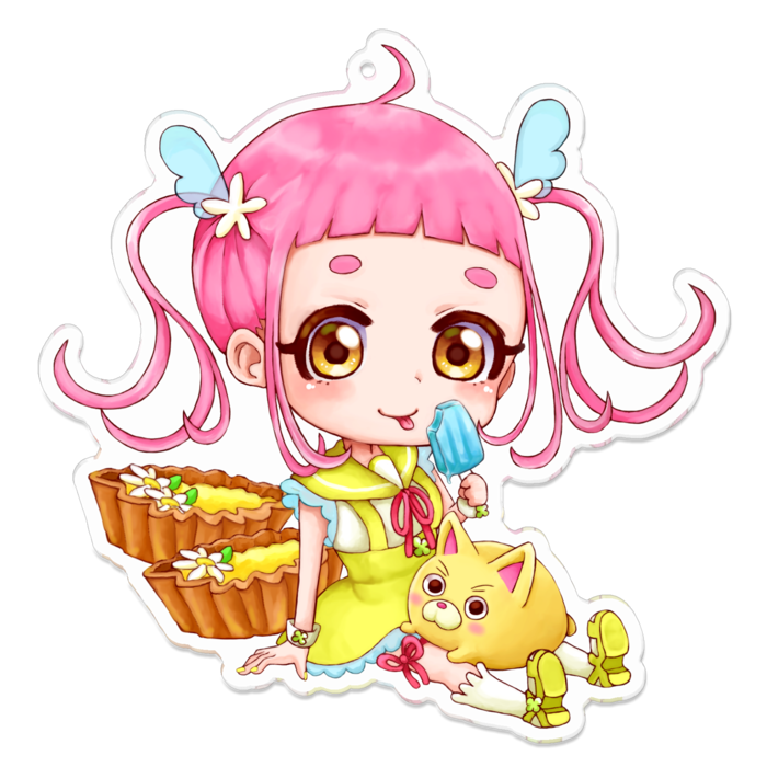 アクリルキーホルダー - 100 x 100 (mm)