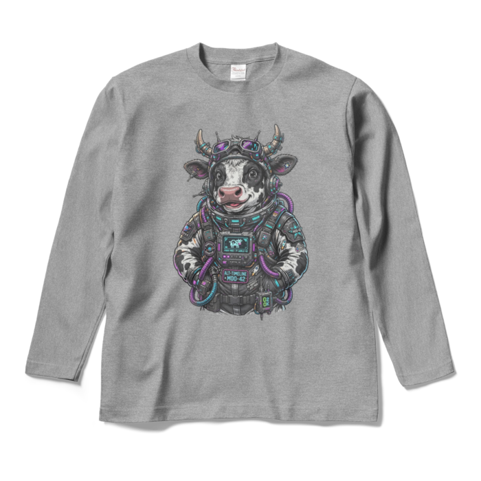 ロングスリーブTシャツ - M - 杢グレー