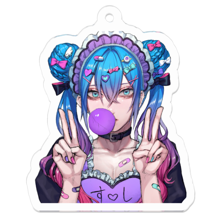 アクリルキーホルダー - 50 x 50 (mm)