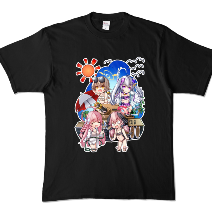 カラーTシャツ - XL - ブラック (濃色)