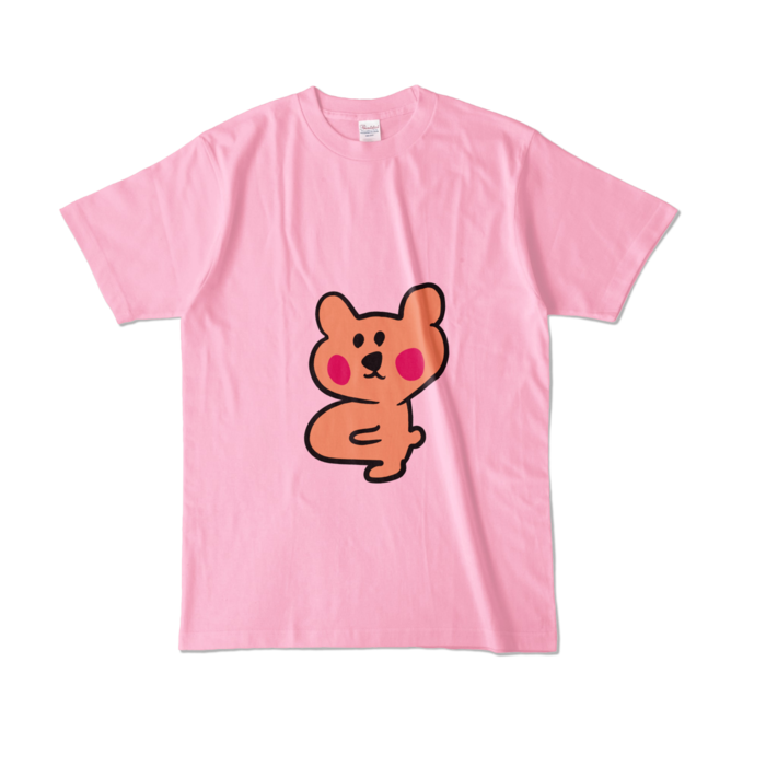 カラーTシャツ - L - ピーチ (淡色)