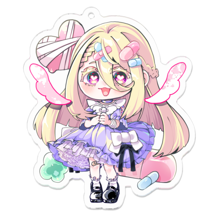 アクリルキーホルダー - 70 x 70 (mm)