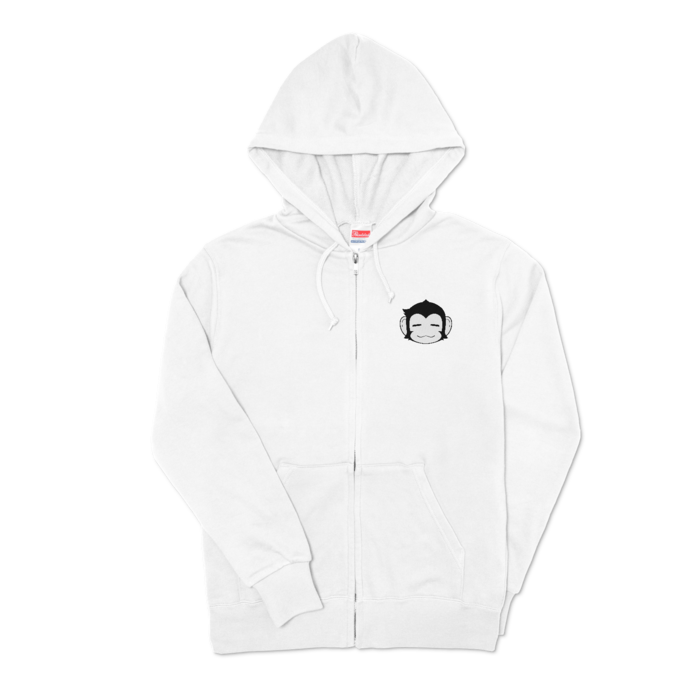 ジップパーカー - S - ホワイト