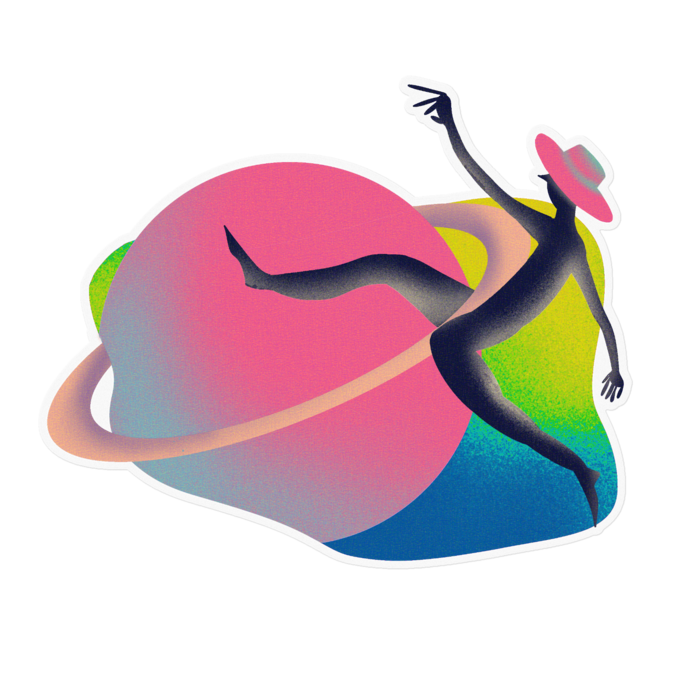 ステッカー - 160 x 160 (mm)