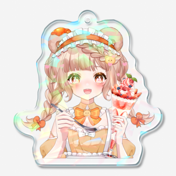 ホログラムアクリルキーホルダー - 50 × 50mm