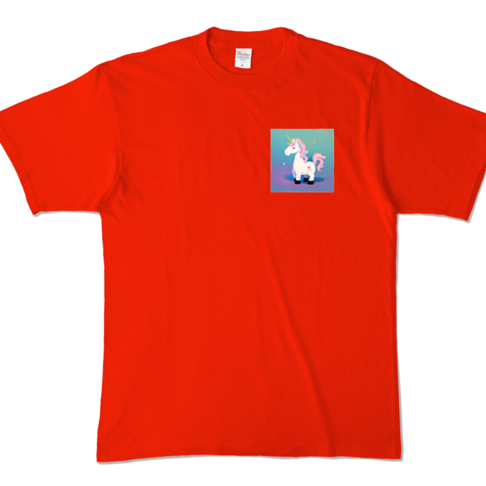 カラーTシャツ - XL - レッド (濃色)