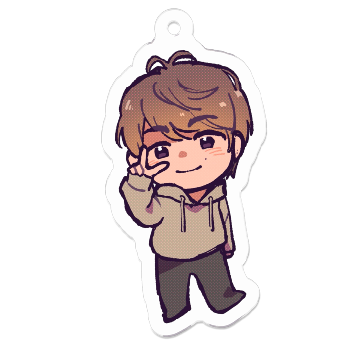 アクリルキーホルダー - 50 x 50 (mm)