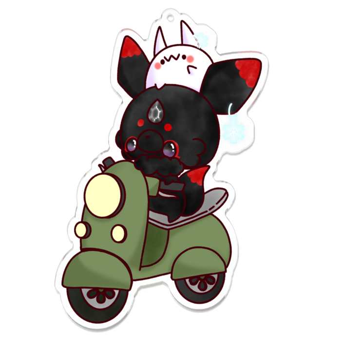 アクリルキーホルダー（コーティング） - 100 x 100 (mm)