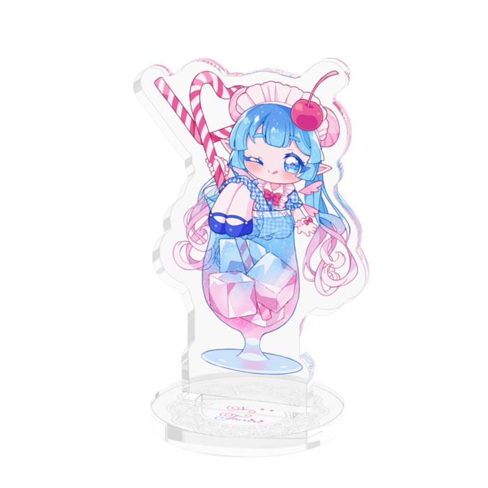 ブルー×ピンク - 50x50mm