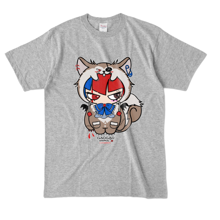 カラーTシャツ - L - 杢グレー (濃色)