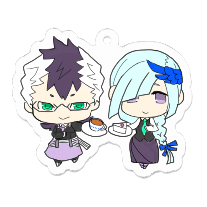 アクリルキーホルダー - 50 x 50 (mm)