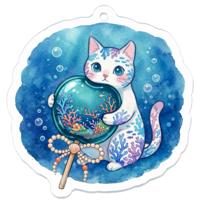 アクリルキーホルダー - 50 x 50 (mm)