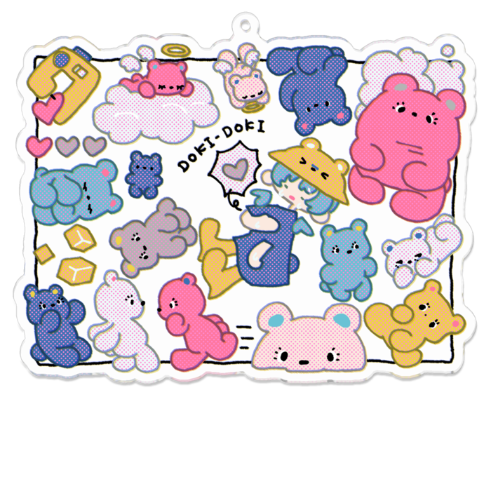 アクリルキーホルダー - 100 x 100 (mm)