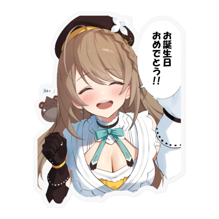 ステッカー (クリア)【100×100mm】