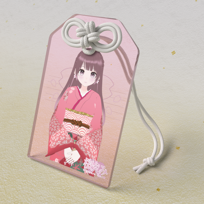 アクリルお守り - 50 × 80mm