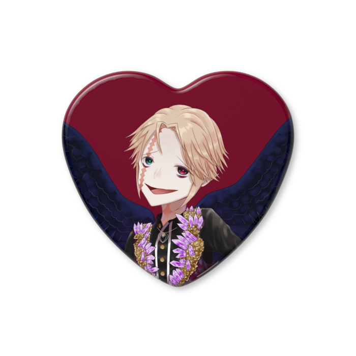 ルル_男体_ハート缶バッジ