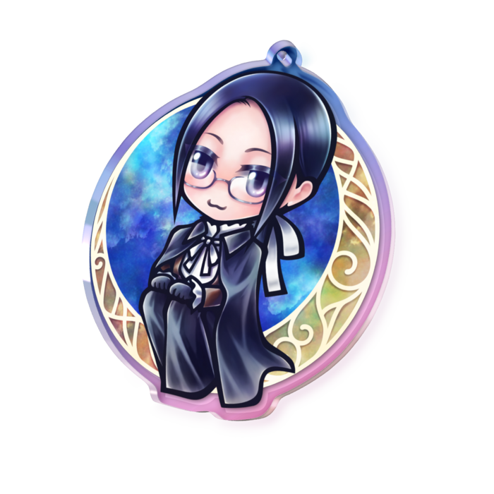 オーロラアクリルキーホルダー - 70 × 70mm