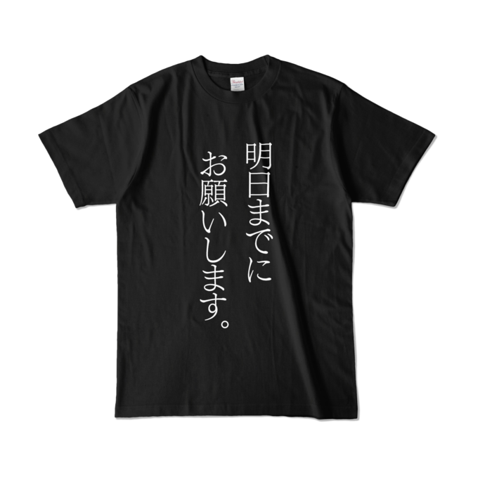 カラーTシャツ - L - ブラック (濃色)