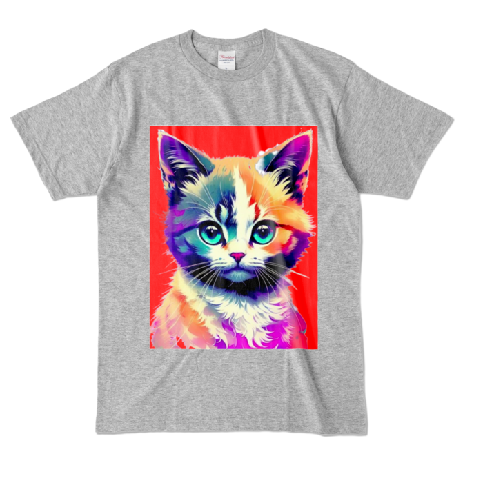 カラーTシャツ - L - 杢グレー (濃色)