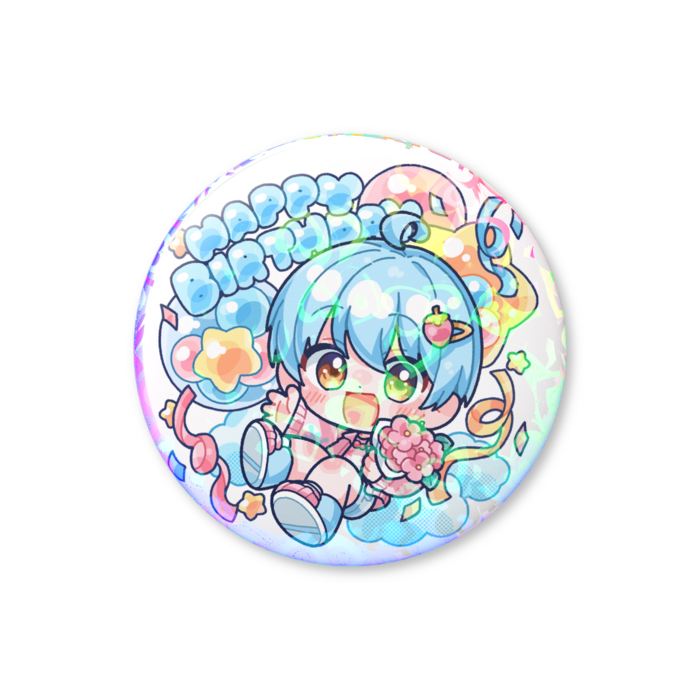 ホログラム缶バッジ - 76mm
