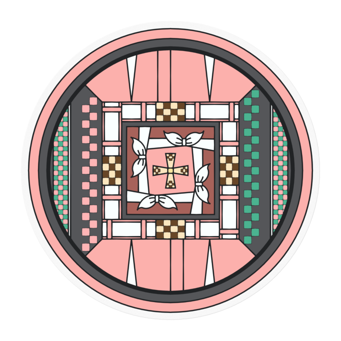 ステッカー - 100 x 100 (mm)