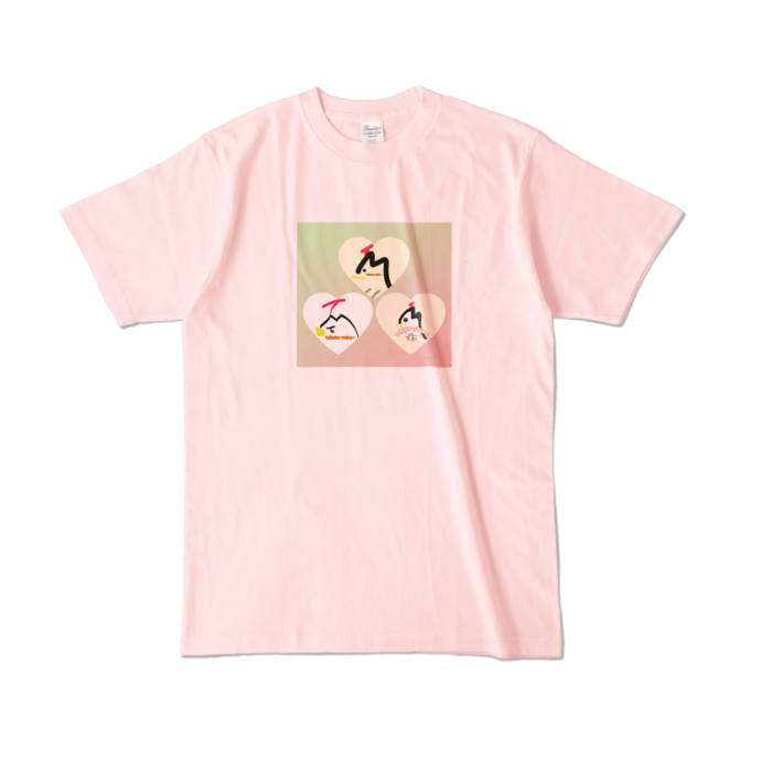 カラーTシャツ - L - ライトピンク (淡色)(1)