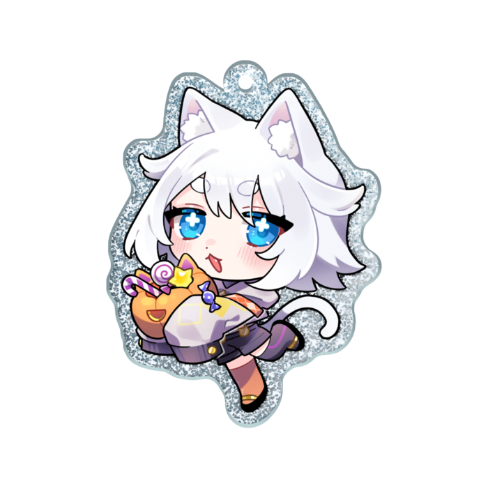 ラメアクリルキーホルダー - 50 × 50mm
