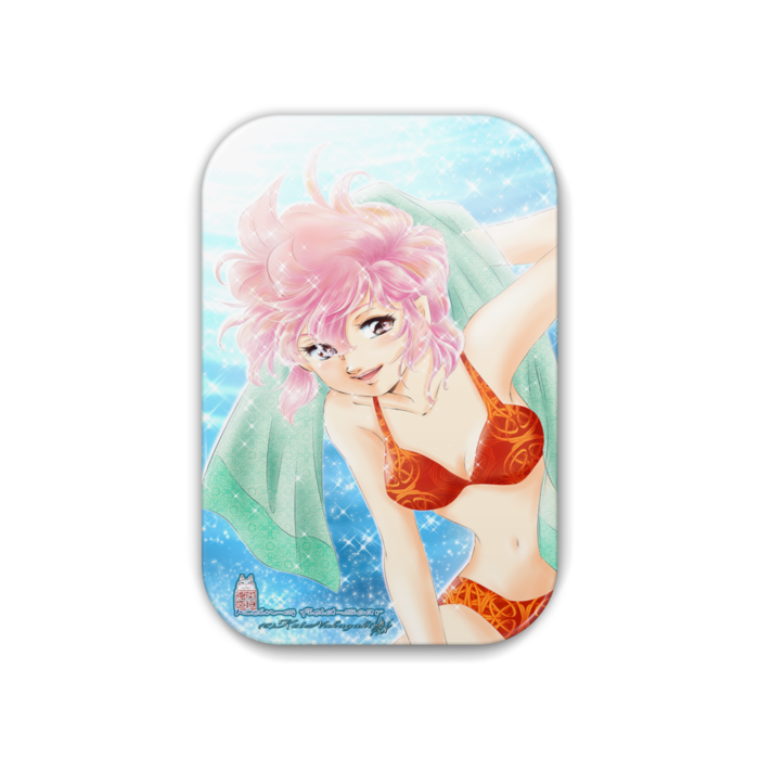 缶バッチ51 x76-ミルキィ先生-夏