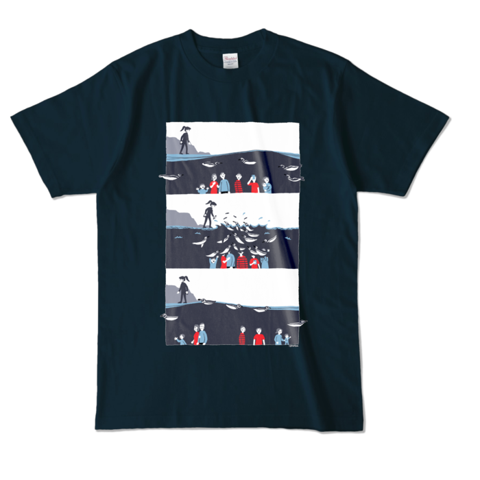カラーTシャツ - L - ネイビー (濃色)