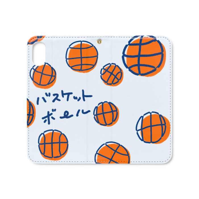 手帳型iPhoneケース(ベルトなし) - iPhone XS / X - ストラップ穴 あり