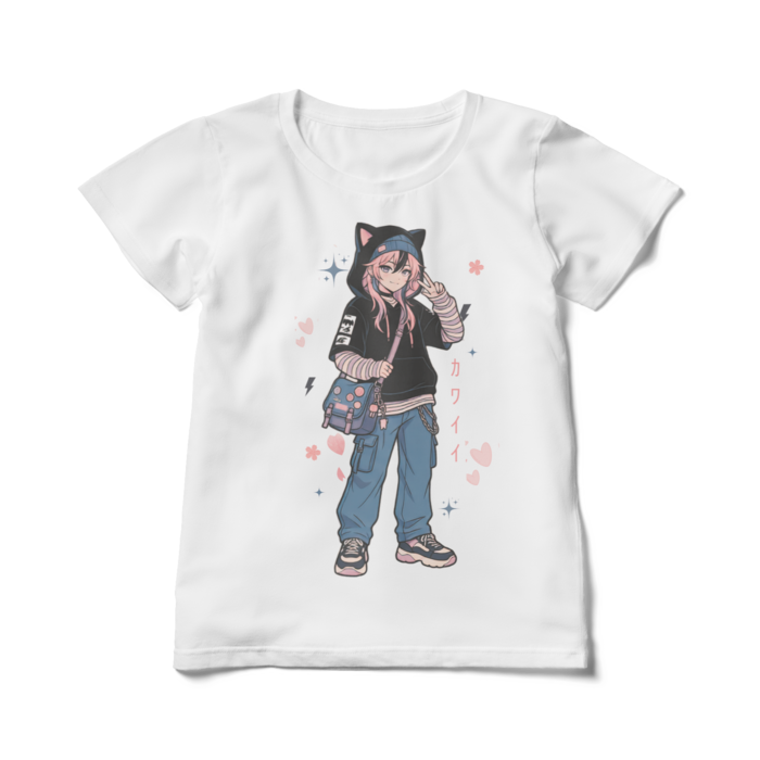 レディースTシャツ - L - 白