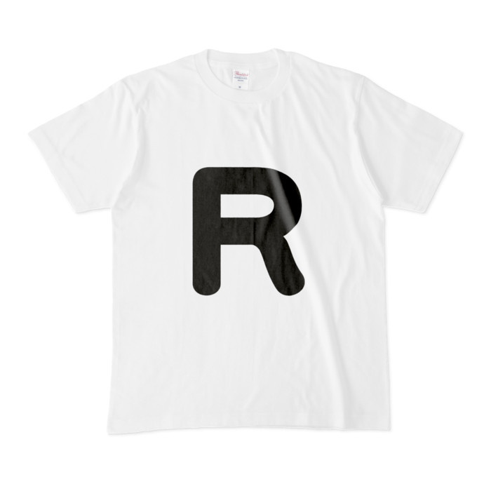 「R」(大文字)Tシャツ - M - 白