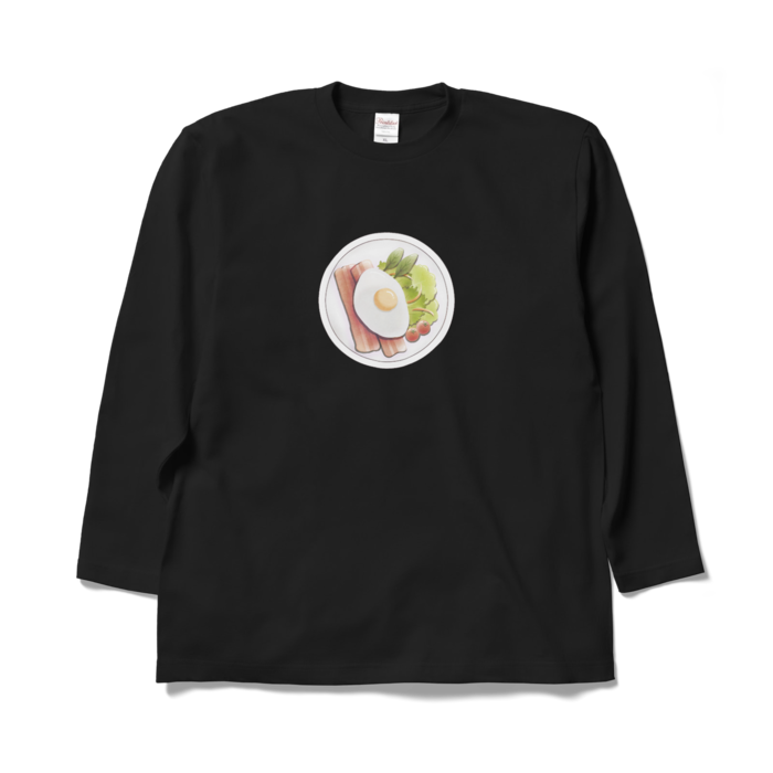 ロングスリーブTシャツ 黒色 XL