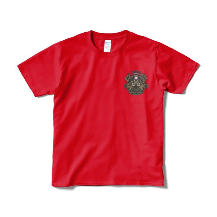 みみTシャツ - S - 黒ロゴ・レッド