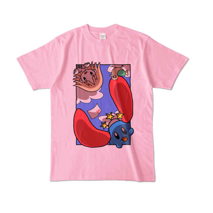 カラーTシャツ - L - ピーチ (淡色)