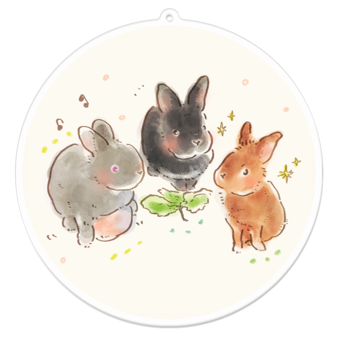 アクリルキーホルダー - 100 x 100 (mm)