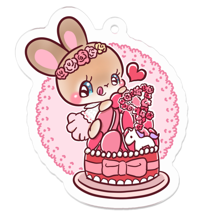 アクリルキーホルダー - 50 x 50 (mm)