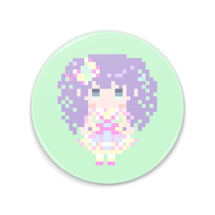 ゆめかわアイドル衣装…缶ミラー - 75mm